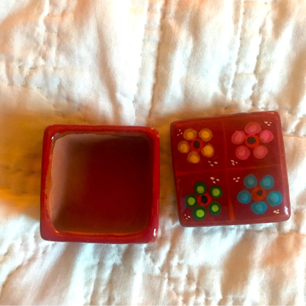 Red painted box